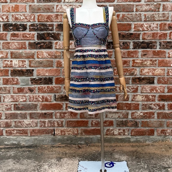 Free People Corinne denim and floral dress / 0 / Excellent condition - Picture 13 of 17